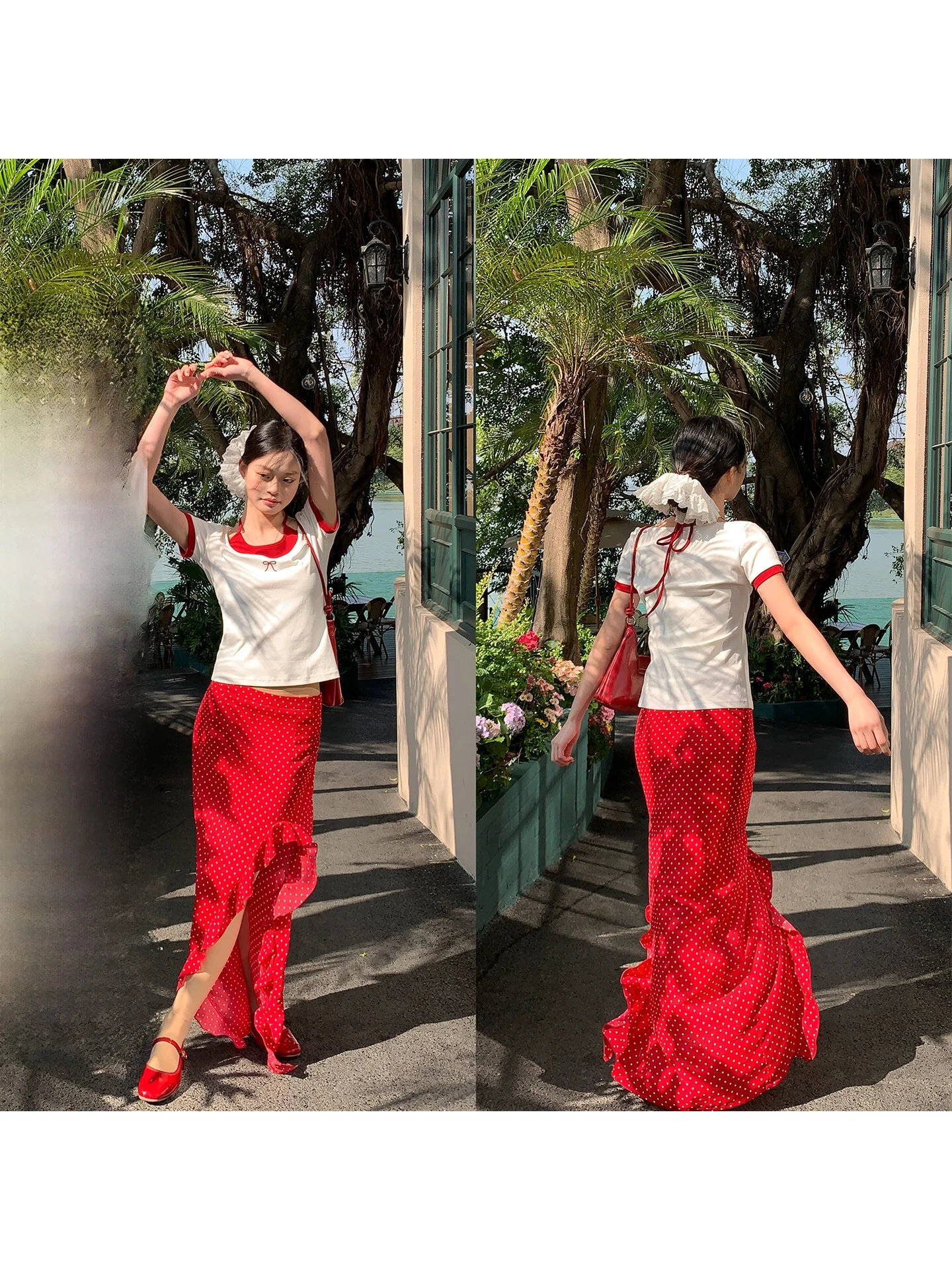 Red Beach Vaion Polka Dot Lace Split f Skirt Women's Summer New High Waist Slim Long Skirt Song Zhengen Commute Sle
Red Beach Vaion Polka Dot Lace Split f Skirt Women's Summer New High Waist Slim Long Skirt Song Zhengen Commute Sle