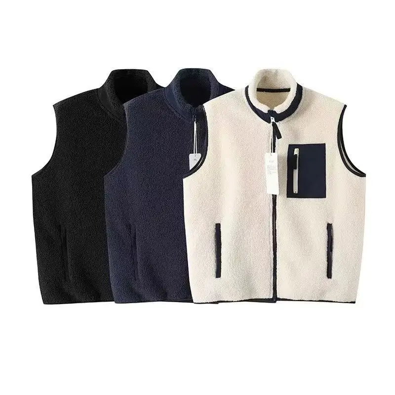 Men's Outdoor Autumn Winter Fce Lined Stand Collar Vest Windproof Cycling Vest Youth Trendy Loose Fit Color Jaet
Men's Outdoor Autumn Winter Fce Lined Stand Collar Vest Windproof Cycling Vest Youth Trendy Loose Fit Color Jaet