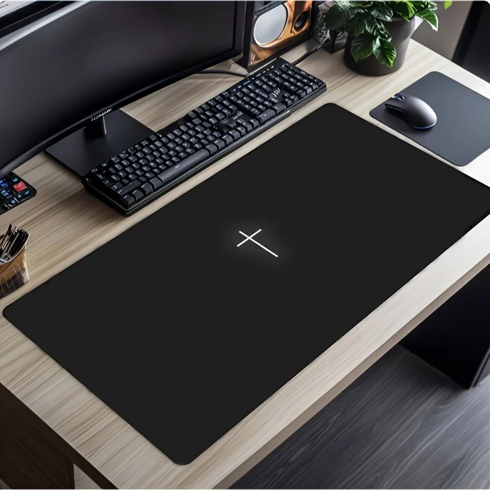 Gaming Mouse Pad, Black and White Cross Design - Non-Slip Rubber Base
Gaming Mouse Pad, Black and White Cross Design - Non-Slip Rubber Base