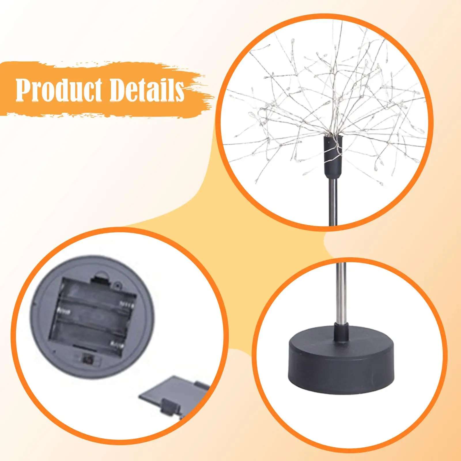 Creative Lighted Dandelion Table Lamp Copper Wire Tree Ambient Nightstand Lamp for Bedroom Living Room Mantle Party Use
Creative Lighted Dandelion Table Lamp Copper Wire Tree Ambient Nightstand Lamp for Bedroom Living Room Mantle Party Use