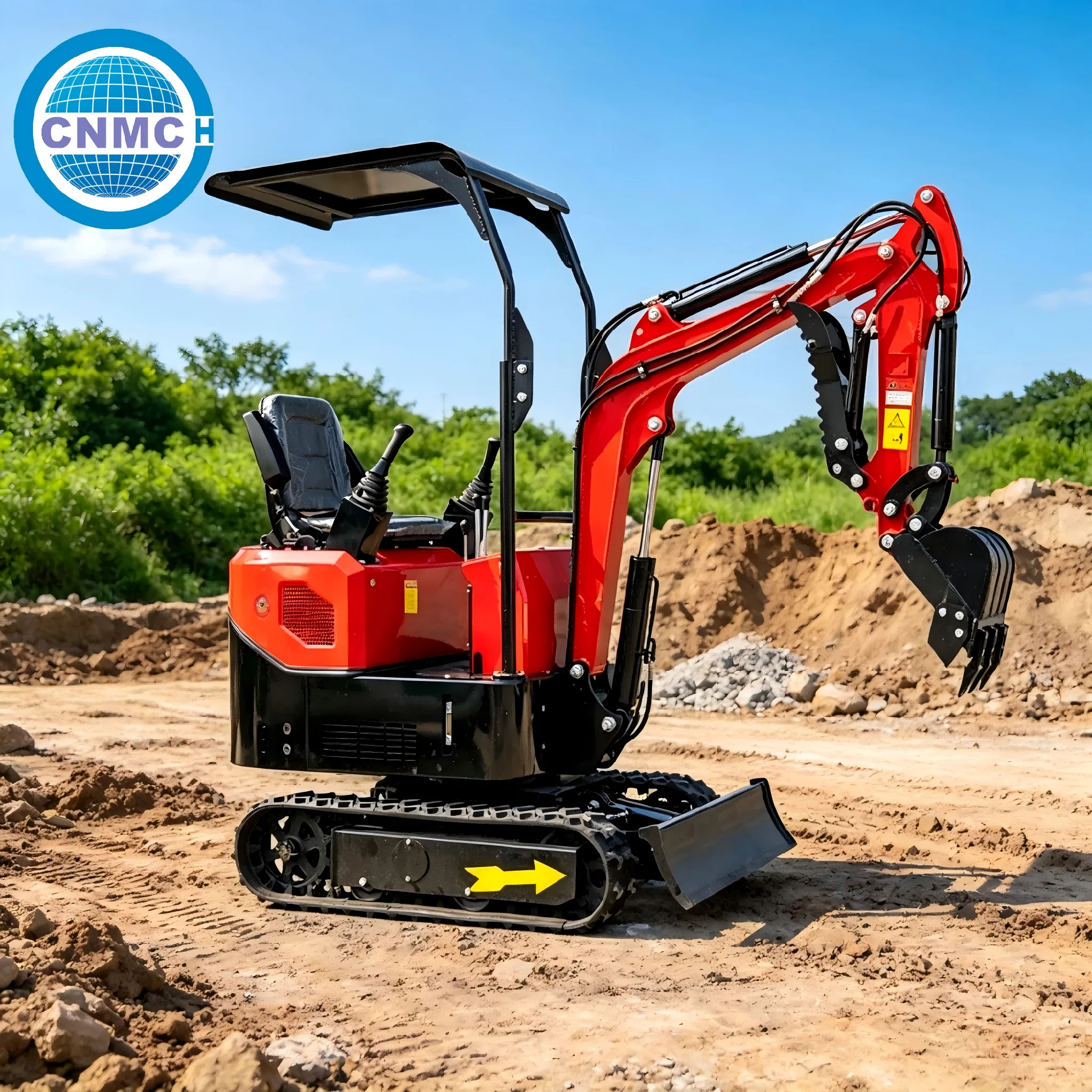 CNMC 1Ton Mini Excavator Mini Digger Multifunctional Compact Portable High Quality Customizable Farm Garden Made in China
CNMC 1Ton Mini Excavator Mini Digger Multifunctional Compact Portable High Quality Customizable Farm Garden Made in China