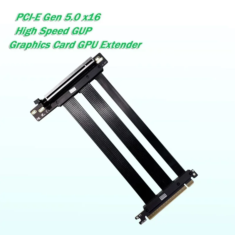 PCIE X16 5.0 Riser for Graphics Card High Speed GUP Vertical Mount GEN 5 x16 PCI Extender Flexible PCIe 5.0 Cable PCI-Express
PCIE X16 5.0 Riser for Graphics Card High Speed GUP Vertical Mount GEN 5 x16 PCI Extender Flexible PCIe 5.0 Cable PCI-Express