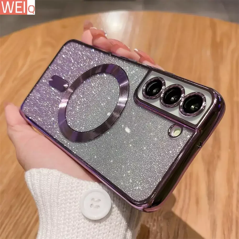 Магнитный чехол с беспроводной зарядкой для Samsung Galaxy S21 S20 Fe S23 S22 Ultra Plus, градиентный блестящий чехол Magsafe Note 20 10
Магнитный чехол с беспроводной зарядкой для Samsung Galaxy S21 S20 Fe S23 S22 Ultra Plus, градиентный блестящий чехол Magsafe Note 20 10