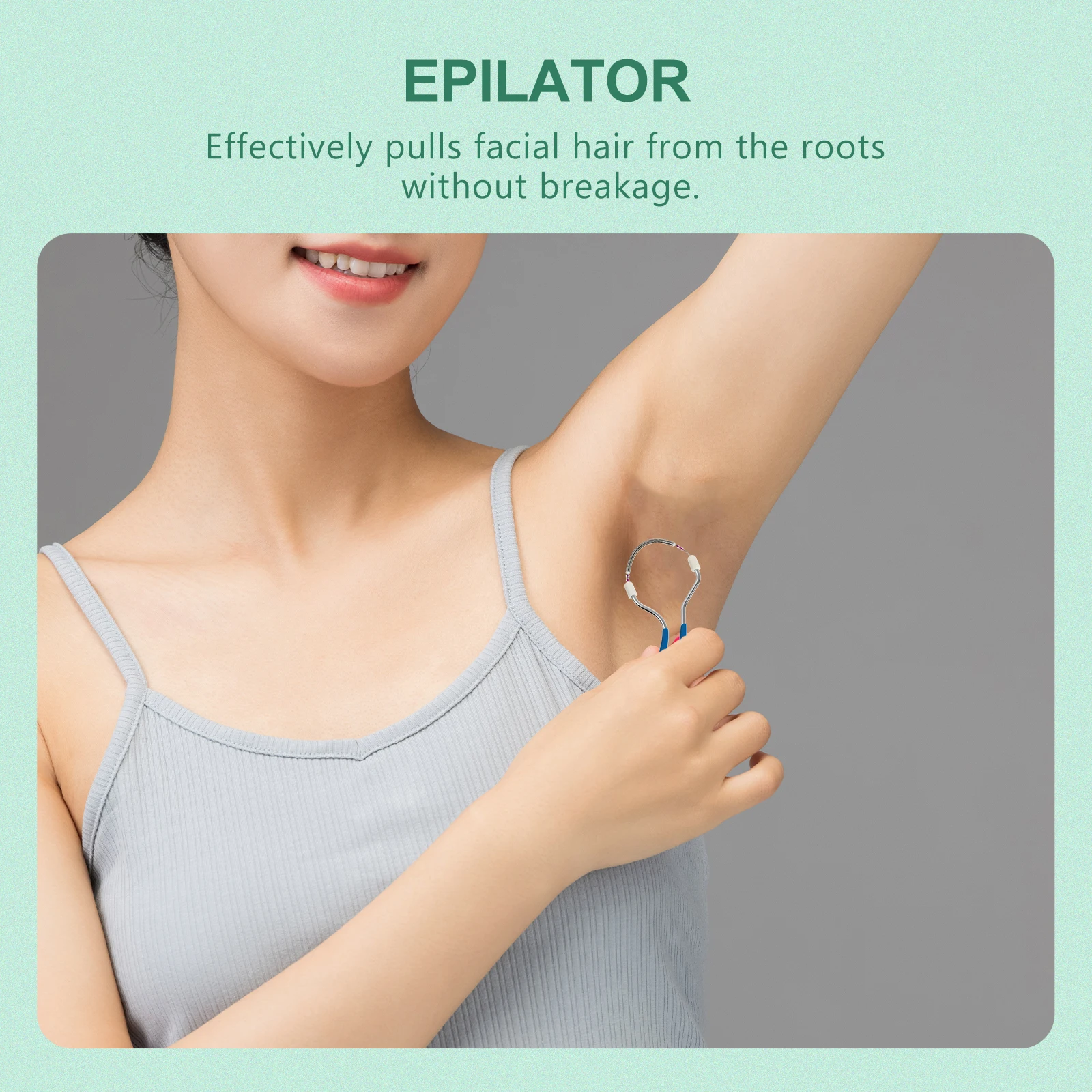 2Pcs Stainless Steel Manual Facial Hair Remover Threading Tool for Women Face Epilator
2Pcs Stainless Steel Manual Facial Hair Remover Threading Tool for Women Face Epilator