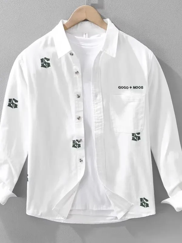 Casual Sle Long Sve Men's irt Faionable Printed Embroidery Versatile Collared Stand Fit Youthful Trend 2025 New M...
Casual Sle Long Sve Men's irt Faionable Printed Embroidery Versatile Collared Stand Fit Youthful Trend 2025 New M...