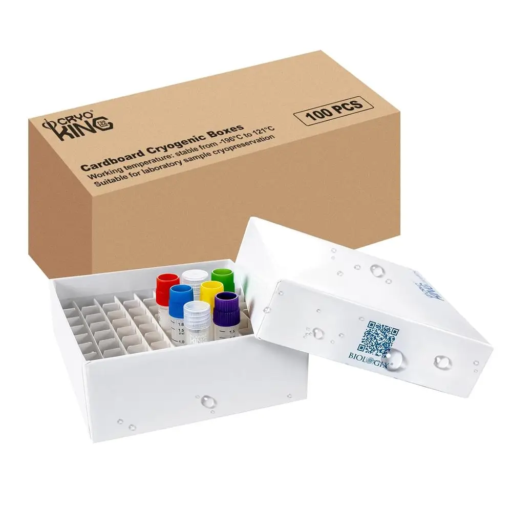 Plastic-Coated 2 High 81-Well Microtube Storage Box, White, Pack of 100
Plastic-Coated 2 High 81-Well Microtube Storage Box, White, Pack of 100