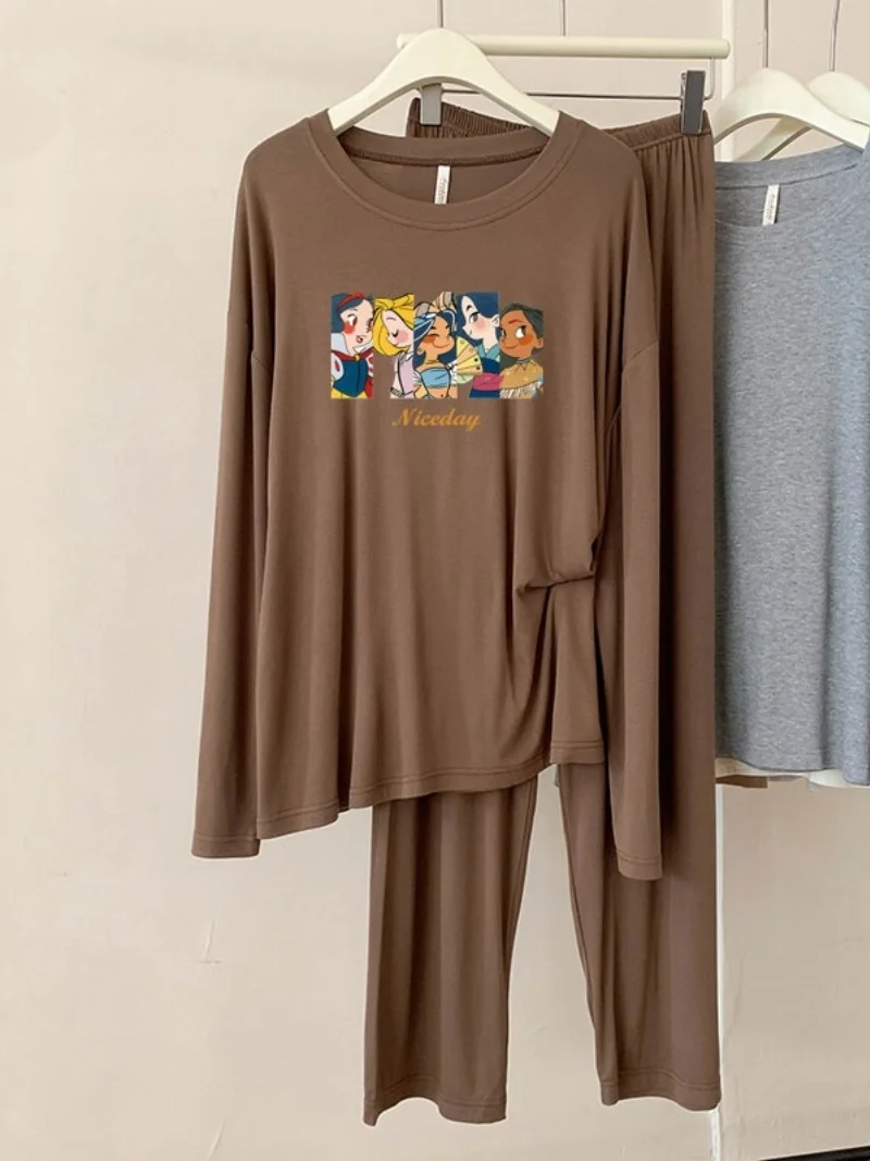 A50 Modal Pajamas Women's Spring and Autumn New Casual Round Neck Long Sleeve Plaid Breathable Homewear Set
A50 Modal Pajamas Women's Spring and Autumn New Casual Round Neck Long Sleeve Plaid Breathable Homewear Set