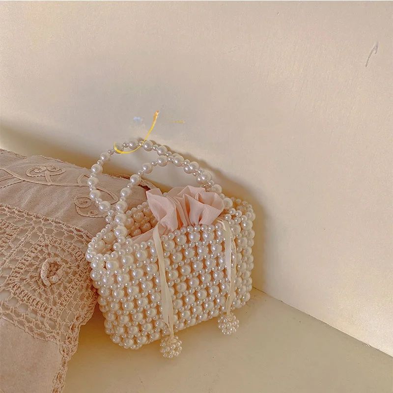 UGALS Fairy Pearl Handbag DIY Materials Beading Basket Crossbody Bag Handmade Summer Name Lady Pure Color Casual Soft Square Bag
UGALS Fairy Pearl Handbag DIY Materials Beading Basket Crossbody Bag Handmade Summer Name Lady Pure Color Casual Soft Square Bag