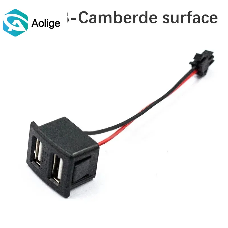 1 pcs of black double-layer USB Type-C female socket charging socket with cable connector
1 pcs of black double-layer USB Type-C female socket charging socket with cable connector
