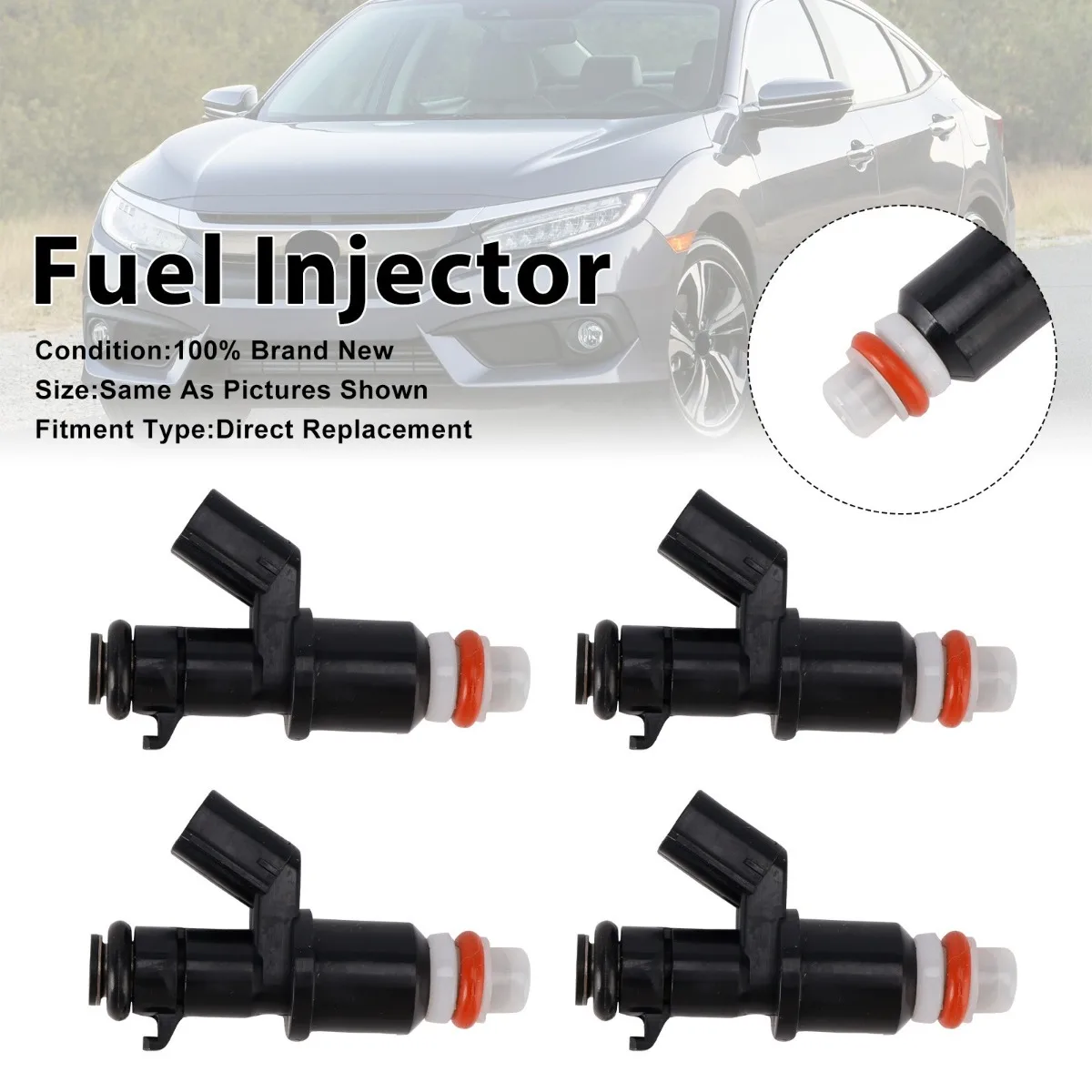 4Pcs Set Car Fuel Injector Replacement Accessories For HONDA CIVIC 2016-2021 16450-5BA-A01 164505BAA01
4Pcs Set Car Fuel Injector Replacement Accessories For HONDA CIVIC 2016-2021 16450-5BA-A01 164505BAA01