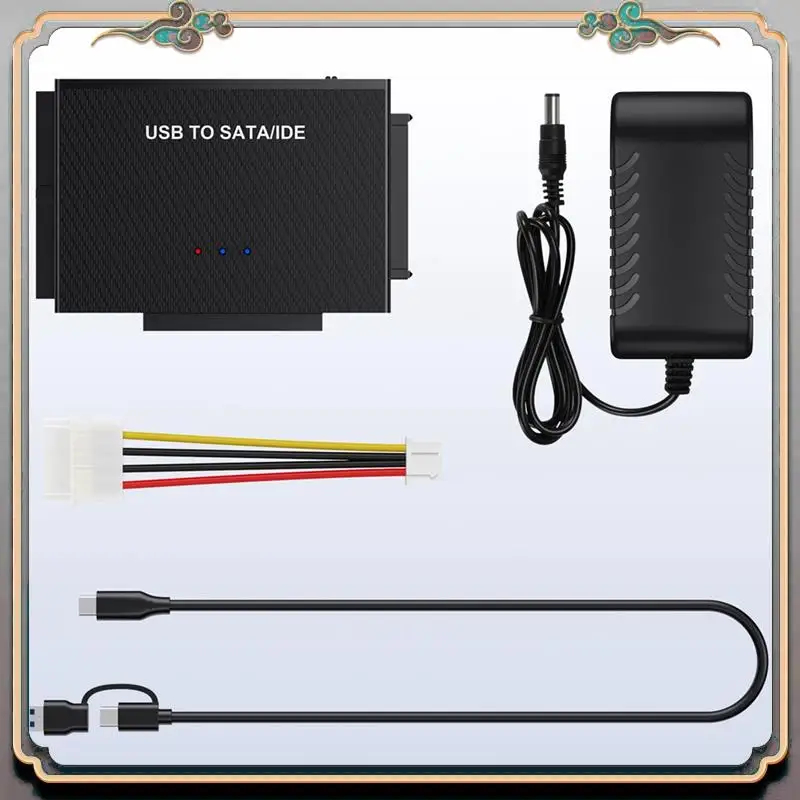 Прочный адаптер жесткого диска TYPE-C USB3.1 к SATA IDE Easy Drive Комплект кабелей 2,5-дюймовый 3,5-дюймовый комплект кабелей-адаптера с вилкой стандарта США
Прочный адаптер жесткого диска TYPE-C USB3.1 к SATA IDE Easy Drive Комплект кабелей 2,5-дюймовый 3,5-дюймовый комплект кабелей-адаптера с вилкой стандарта США