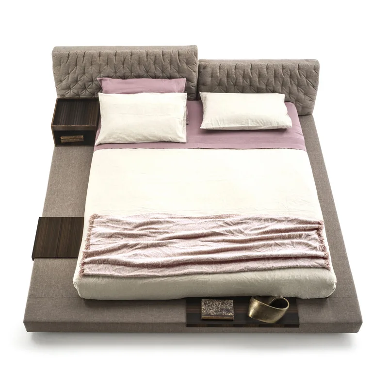 Italian minimalist fabric bed master bedroom double bed light luxury home bedroom queen bed high-end atmospheric home
Italian minimalist fabric bed master bedroom double bed light luxury home bedroom queen bed high-end atmospheric home