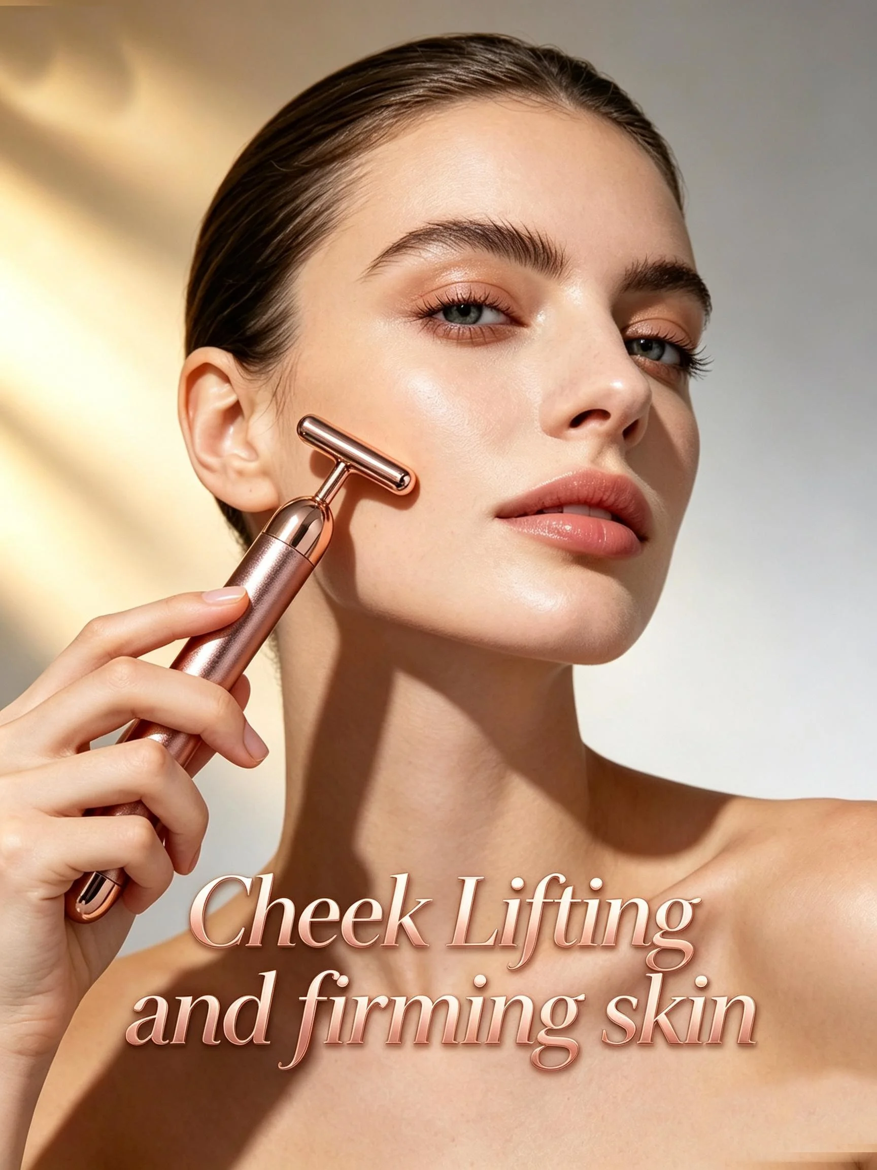 Face Lift Bar Roller 24K Gold Portable T Shaped Vibrating Firming Skin Massager Facial Stick Facial Beauty
Face Lift Bar Roller 24K Gold Portable T Shaped Vibrating Firming Skin Massager Facial Stick Facial Beauty