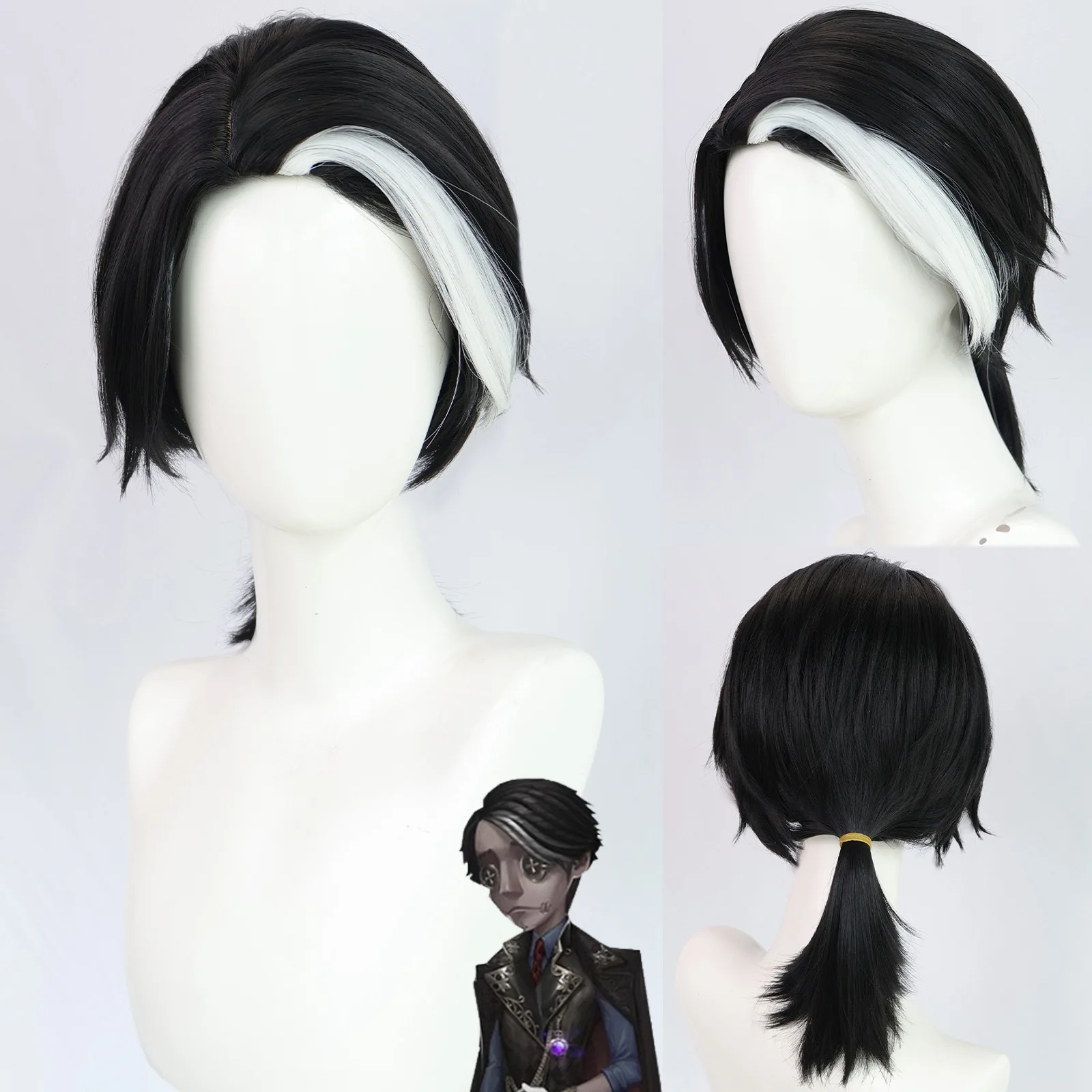 Парик для косплея Identity V Embalmer Aesop Carl, короткий, черно-белый, термостойкий, из синтетических волос + шапочка для парика
Парик для косплея Identity V Embalmer Aesop Carl, короткий, черно-белый, термостойкий, из синтетических волос + шапочка для парика