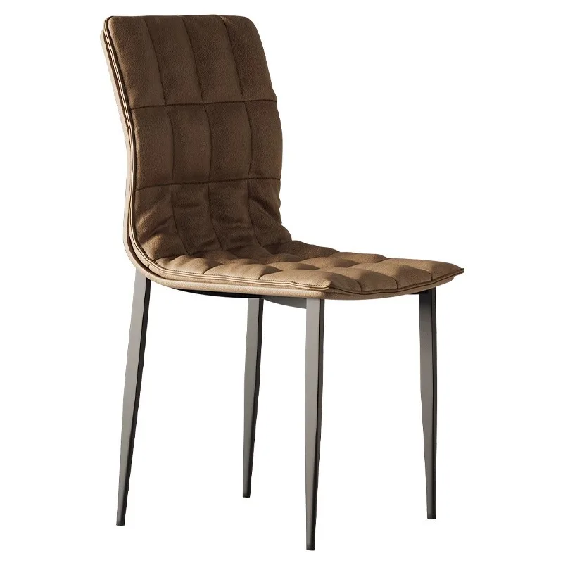 Household simple modern leather dining table and chairs, soft bag back chair
Household simple modern leather dining table and chairs, soft bag back chair