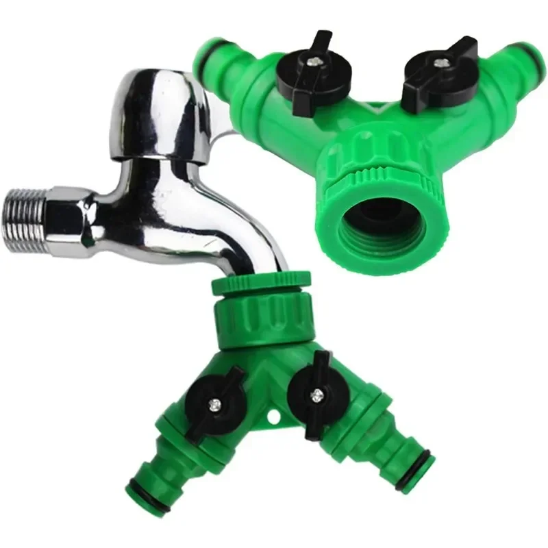 Outdoor Double Y Valve Water Tap Splitter Garden Hose Connector with Switches Valves for Landscaping Planting Irrigation
Outdoor Double Y Valve Water Tap Splitter Garden Hose Connector with Switches Valves for Landscaping Planting Irrigation
