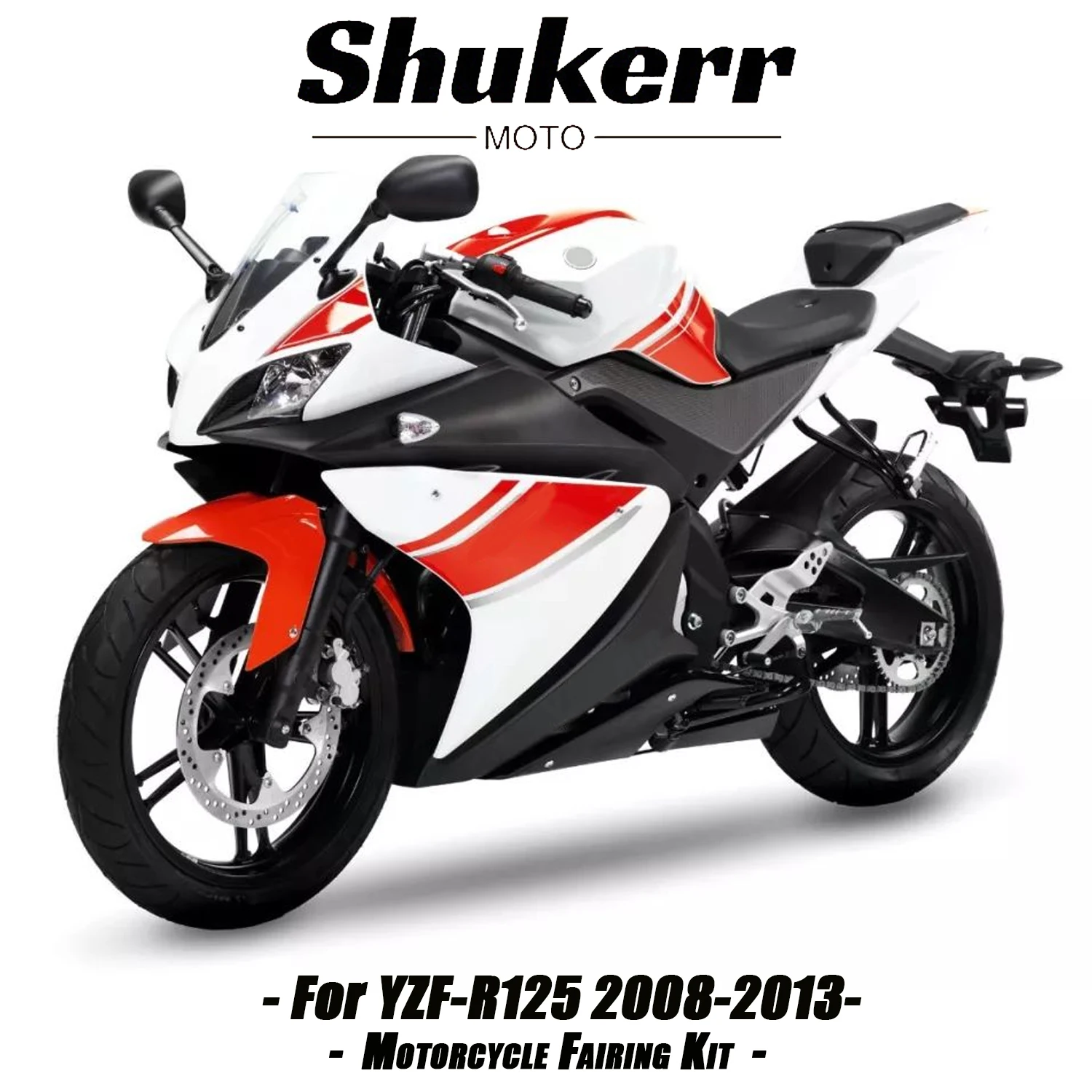 High Quality Plastics Fairing Kit Injection Mold Bodywork Panel Kit Fit for Yamaha Yzf R125 Yzf-R125 2008-2013 Black Red 2011 12
High Quality Plastics Fairing Kit Injection Mold Bodywork Panel Kit Fit for Yamaha Yzf R125 Yzf-R125 2008-2013 Black Red 2011 12