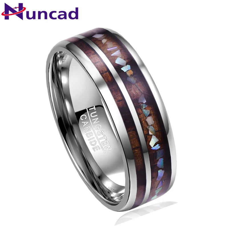 Nuncad Classic Men Rings Wide 8mm Veneer Handmade Inlay Broken Shell Tungsten Carbide Ring for Husband's Gift DropshippingT098R
Nuncad Classic Men Rings Wide 8mm Veneer Handmade Inlay Broken Shell Tungsten Carbide Ring for Husband's Gift DropshippingT098R