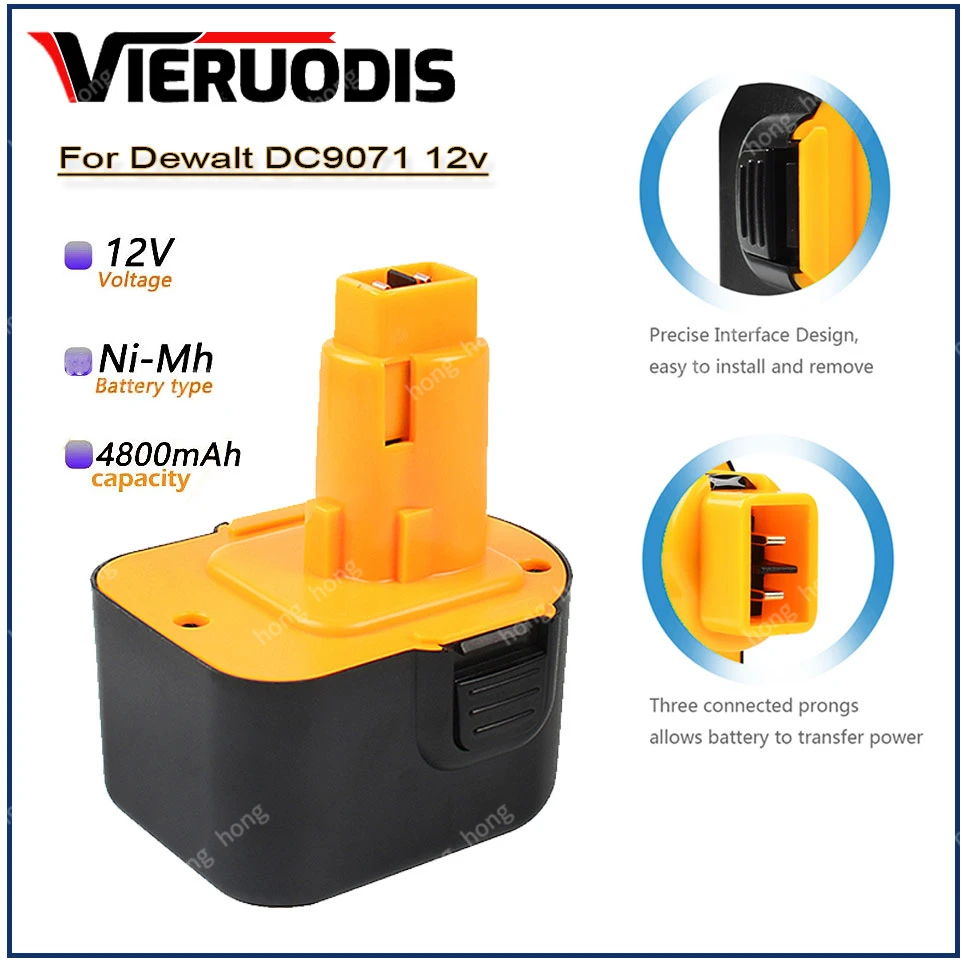 for Dewalt 12V 4800mAh Tool Battery DE9074 DC9071 DE9037 DE9071 DE9075 DW9071 DW9072 DW9074 DC727 DC756 DC980 DC981 DW0
for Dewalt 12V 4800mAh Tool Battery DE9074 DC9071 DE9037 DE9071 DE9075 DW9071 DW9072 DW9074 DC727 DC756 DC980 DC981 DW0