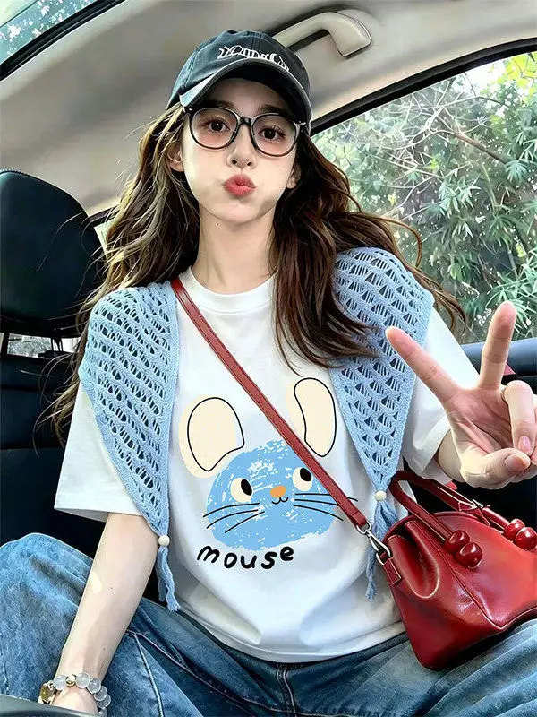 plus Size Cotton Short Sleeve T-Shirt Women Summer Loose Anti-aging Two-piece Set Top Casual Style Universal Fit Polyester Fiber
plus Size Cotton Short Sleeve T-Shirt Women Summer Loose Anti-aging Two-piece Set Top Casual Style Universal Fit Polyester Fiber