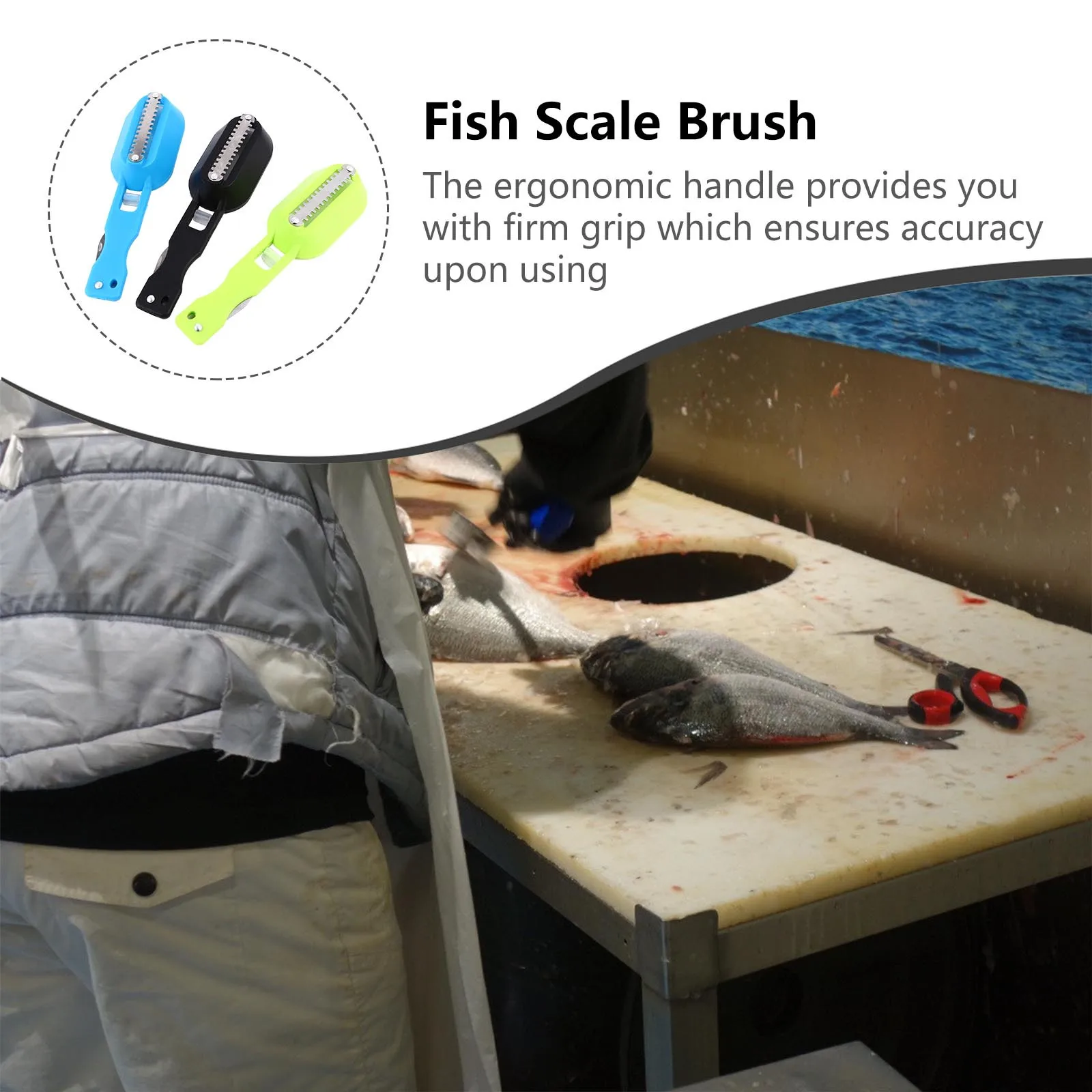 3Pcs Fish Scale Scraper Premium Material Non-Slip Efficient Scales Removal Kitchen Utensil Portable Design
3Pcs Fish Scale Scraper Premium Material Non-Slip Efficient Scales Removal Kitchen Utensil Portable Design
