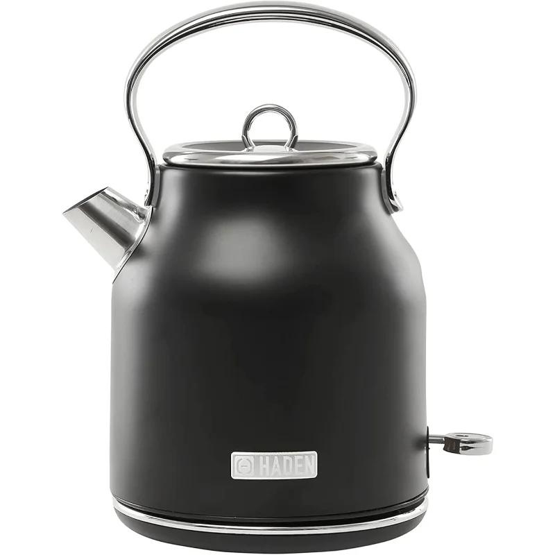 HADEN Heritage 1.7 Liter Stainless Steel Electric Kettle, Hot Water Kettle with 360-Degree Base and Auto Shutoff, Black & Chrome
HADEN Heritage 1.7 Liter Stainless Steel Electric Kettle, Hot Water Kettle with 360-Degree Base and Auto Shutoff, Black & Chrome