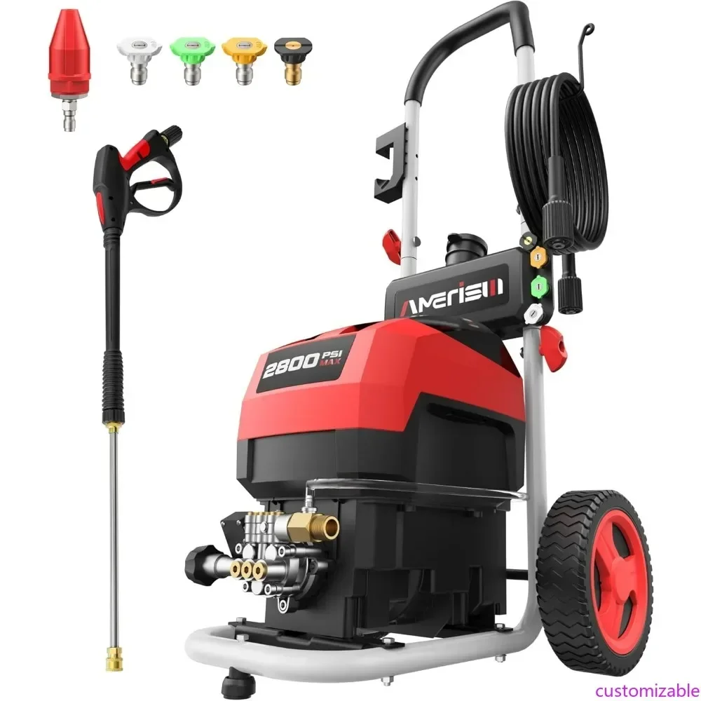 Хит продаж: Электрическая мойка высокого давления Max 2800 PSI 2.0 GPM с пенной насадкой и набором из 5 насадок, портативная, 8 Втч
Хит продаж: Электрическая мойка высокого давления Max 2800 PSI 2.0 GPM с пенной насадкой и набором из 5 насадок, портативная, 8 Втч