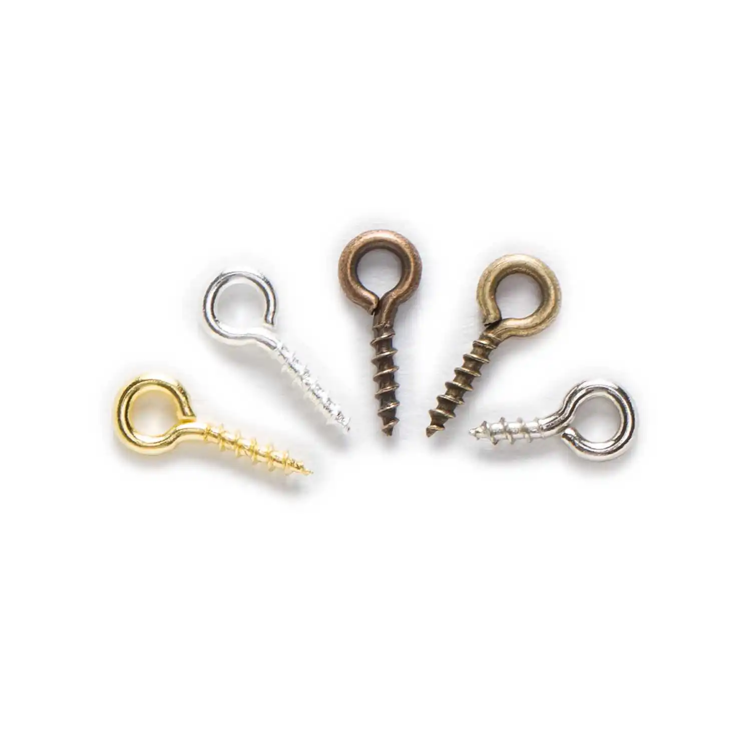 Wholesale 100pcs Micro Screw Eye Pins , Bail Top Drill Hook Findings for DIY Jewelry Making, Tiny Connector Beads Pearl 8/10mm
Wholesale 100pcs Micro Screw Eye Pins , Bail Top Drill Hook Findings for DIY Jewelry Making, Tiny Connector Beads Pearl 8/10mm