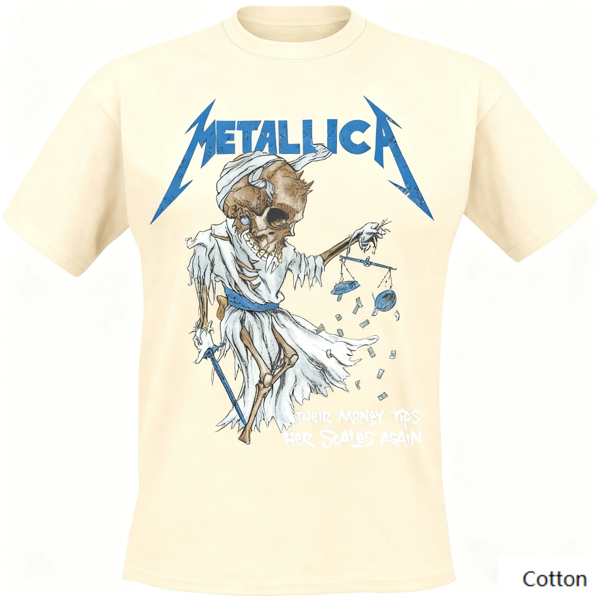 Metallica Scale Graphic T-Shirt, Men's Rock Tee, Ideal for Fans Who Like Dark Lyric Theme & Metal Style
Metallica Scale Graphic T-Shirt, Men's Rock Tee, Ideal for Fans Who Like Dark Lyric Theme & Metal Style