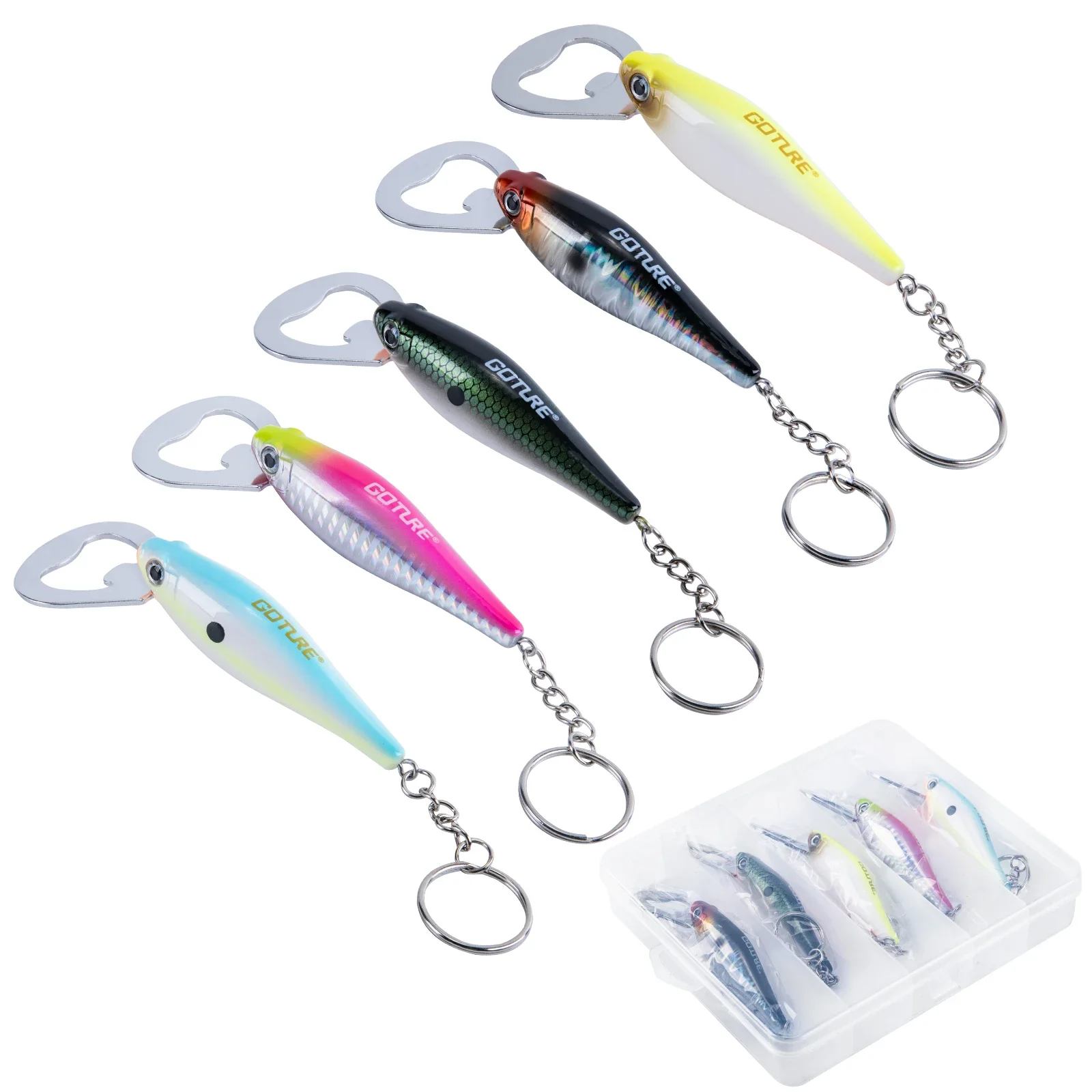 Goture Fishing Lure TYPE Bottle Opener 3pcs 5pcs Carbon Steel Fish Pattern for Beer Dining Bar Kitchen Tool Fishing Accessory
Goture Fishing Lure TYPE Bottle Opener 3pcs 5pcs Carbon Steel Fish Pattern for Beer Dining Bar Kitchen Tool Fishing Accessory