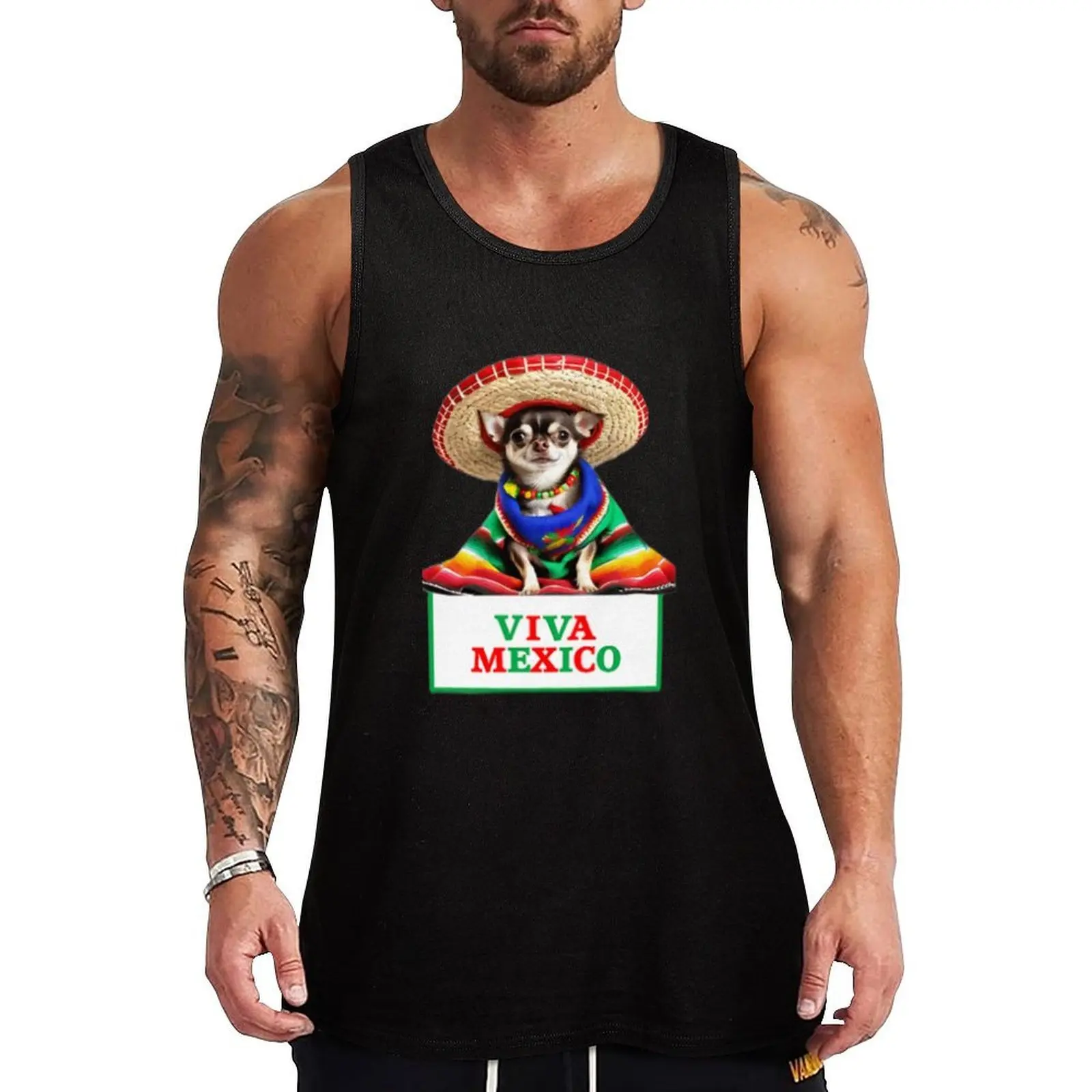 Chihuahua Viva Mexico Mexican Sombrero Hat Poncho Clothes Tank Top T-shirt sports gym clothing singlet for men t shirt
Chihuahua Viva Mexico Mexican Sombrero Hat Poncho Clothes Tank Top T-shirt sports gym clothing singlet for men t shirt