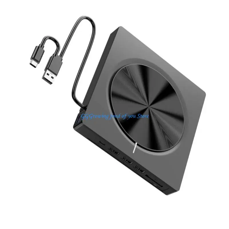 H9EB External CDs/DVDs Drive USB3.0 Type C with 4 USB Port and Two Card Slots for Various
H9EB External CDs/DVDs Drive USB3.0 Type C with 4 USB Port and Two Card Slots for Various