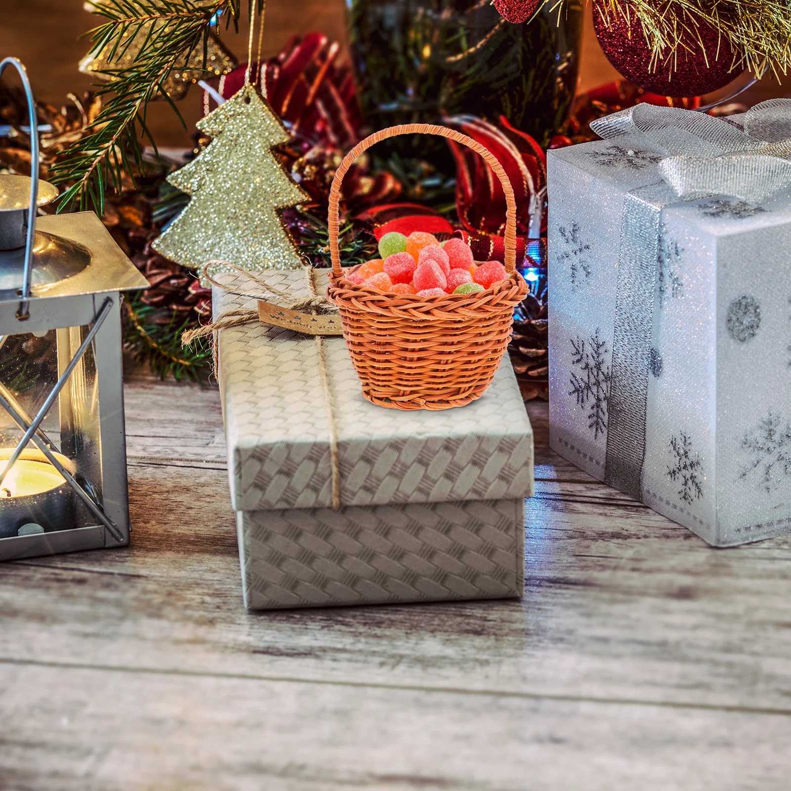 Mini Decorative Basket 8x5cm Light Brown Handmade Style Kids Gift Basket Home Decoration Organizing Tool for Desk Shelf Display
Mini Decorative Basket 8x5cm Light Brown Handmade Style Kids Gift Basket Home Decoration Organizing Tool for Desk Shelf Display