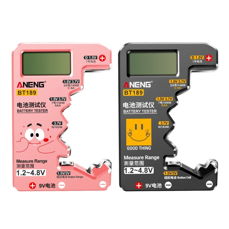 Digital Universal Battery Tester Battery Checkered for Battery AA AAA D-N 9V 1.5V Button Cell Small Batteries
Digital Universal Battery Tester Battery Checkered for Battery AA AAA D-N 9V 1.5V Button Cell Small Batteries