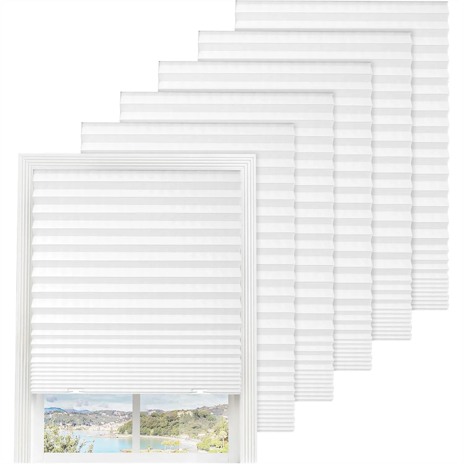 Pleated Blackout Blinds, Light Filtering Paper Shades for Indoor Windows, Easy to Cut and Install with Clips, Creates a Cozy
Pleated Blackout Blinds, Light Filtering Paper Shades for Indoor Windows, Easy to Cut and Install with Clips, Creates a Cozy