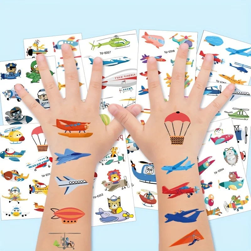 10 Sheets Cartoon Airplane Temporary Tattoos Waterproof Fake Tattoo Stickers for Kids Airplane Birthday Baby Shower Decorations
10 Sheets Cartoon Airplane Temporary Tattoos Waterproof Fake Tattoo Stickers for Kids Airplane Birthday Baby Shower Decorations