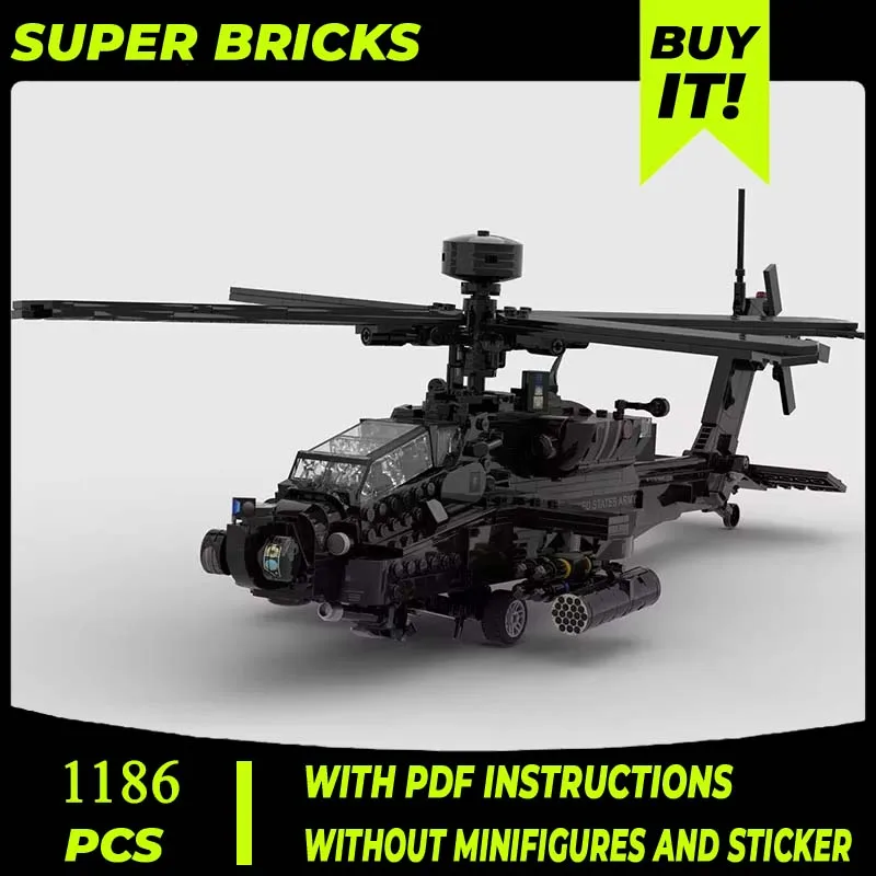 AH-64E Guardian Fighter Moc Строительные кирпичи Военная модель Подарки Игрушки для детей DIY Наборы Сборочные технологии Модульные блоки
AH-64E Guardian Fighter Moc Строительные кирпичи Военная модель Подарки Игрушки для детей DIY Наборы Сборочные технологии Модульные блоки