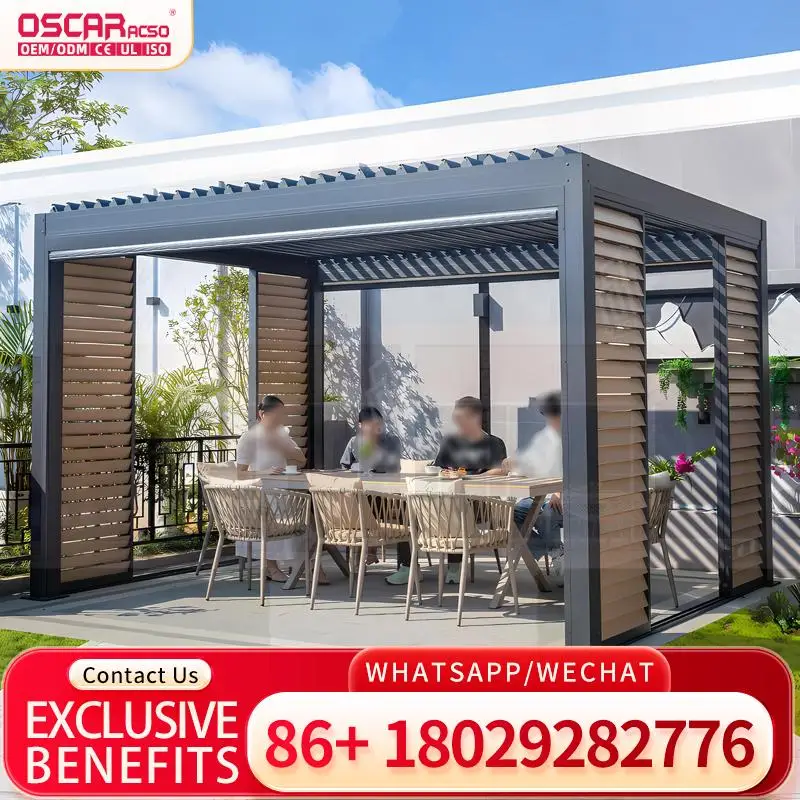 Наружные алюминиевые электрические жалюзи премиум-класса, современный сад, вилла, оазис, пергола
Наружные алюминиевые электрические жалюзи премиум-класса, современный сад, вилла, оазис, пергола