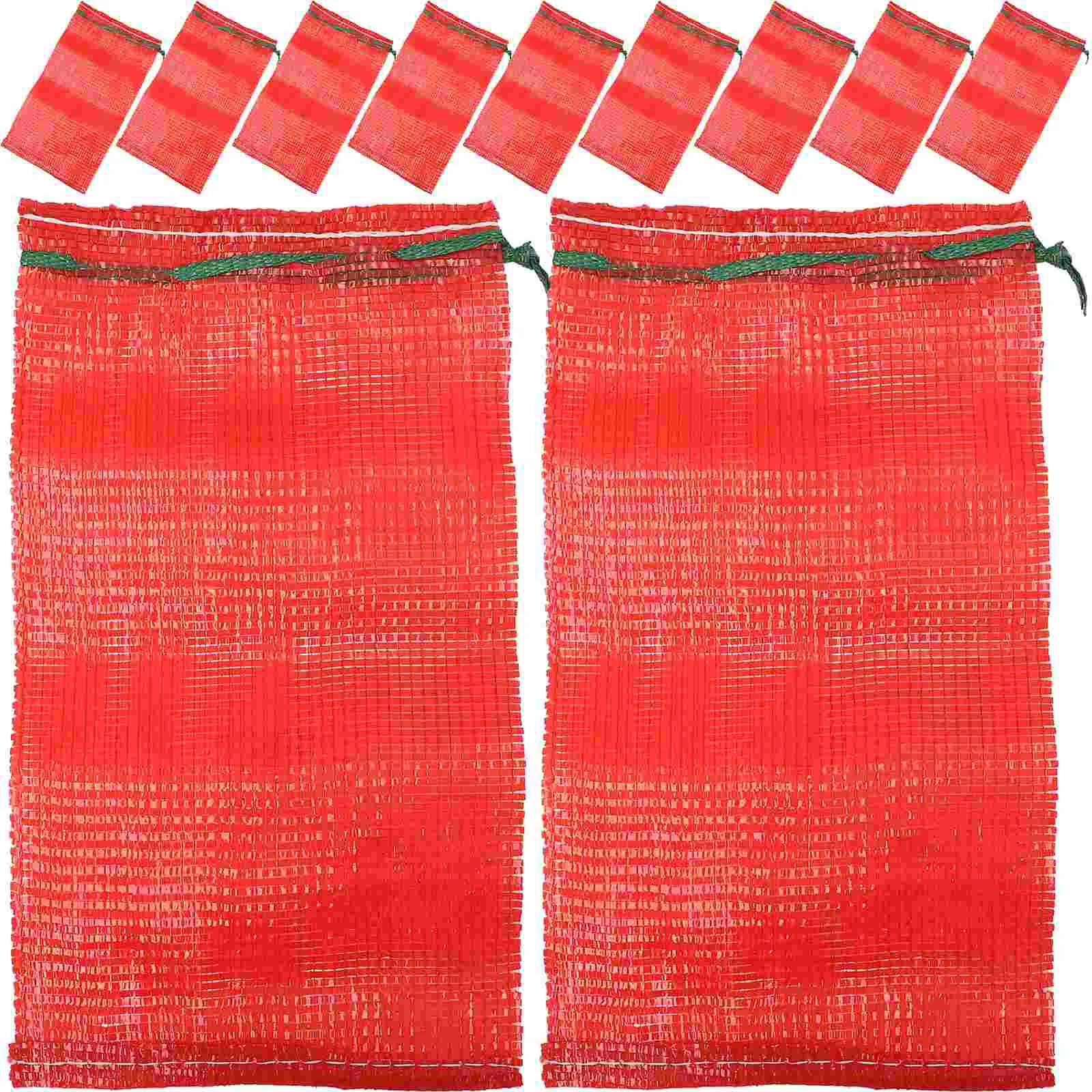 25pcs Thick Mesh Drawstring Bags 49x27cm Red Polypropylene Reusable Storage for Fruits Vegetables Onions Potatoes Garlic
25pcs Thick Mesh Drawstring Bags 49x27cm Red Polypropylene Reusable Storage for Fruits Vegetables Onions Potatoes Garlic