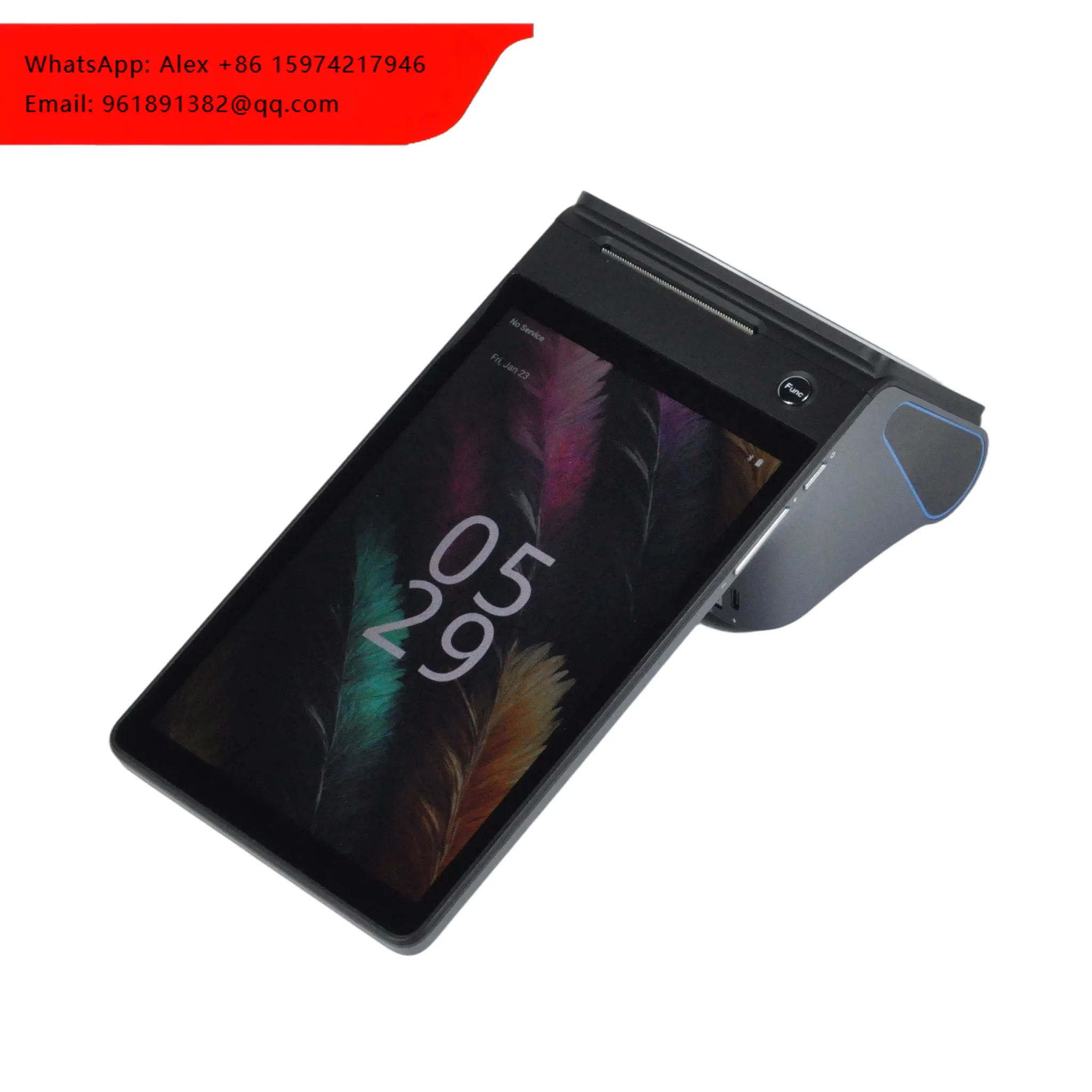 FP6400 Android 14 Dual Screen POS Terminal | 8" Smart Desktop POS With Printer 4G/WiFi Octa-Core NFC & Customer Display
