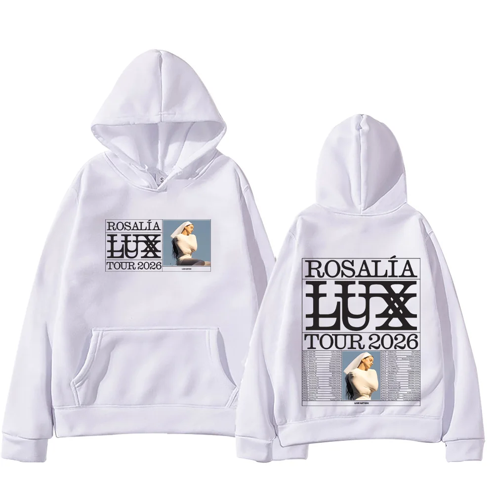 Ros Senin LUX Tour 2026, толстовки с графическим рисунком для мужчин и женщин, модный пуловер с длинными рукавами, свободная уличная повседневная толстовка, эстетичная толстовка
Ros Senin LUX Tour 2026, толстовки с графическим рисунком для мужчин и женщин, модный пуловер с длинными рукавами, свободная уличная повседневная толстовка, эстетичная толстовка