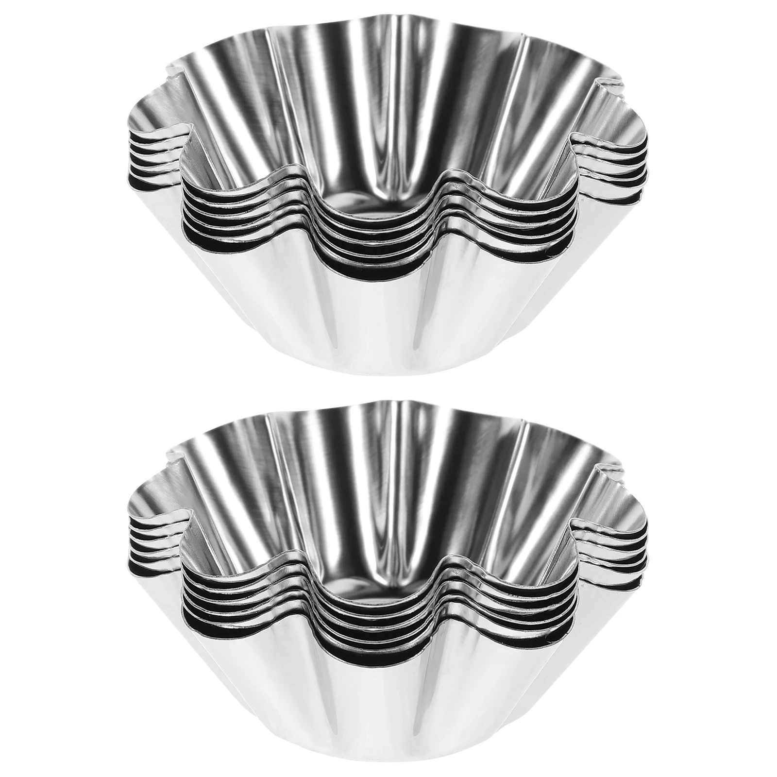 12 Pcs Stainless Steel Reusable Non Stick Stainless Steel Pans Cupcake Mold Egg Tart Non-Stick Tart Pans Baker Kitchen
12 Pcs Stainless Steel Reusable Non Stick Stainless Steel Pans Cupcake Mold Egg Tart Non-Stick Tart Pans Baker Kitchen