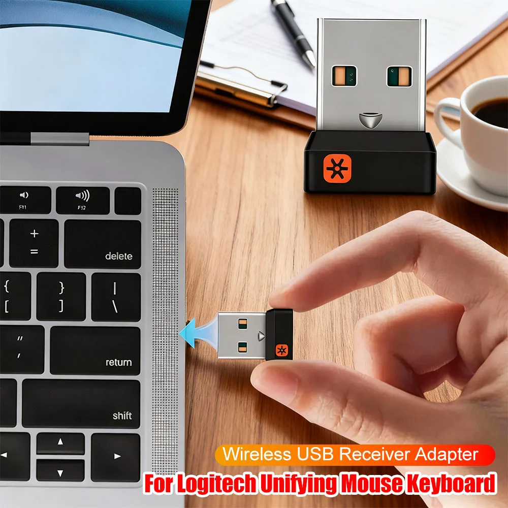 For Logitech Unifying USB Receiver Adapter Support 6 Devices Connect To 1 Computer For Logitech Unifying M905 M325 M585 M510 M70
For Logitech Unifying USB Receiver Adapter Support 6 Devices Connect To 1 Computer For Logitech Unifying M905 M325 M585 M510 M70