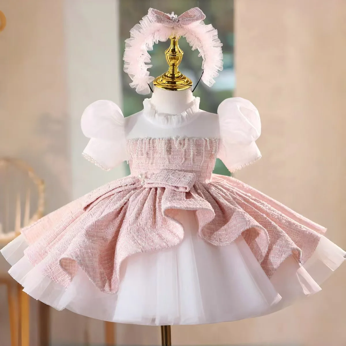 Jill Wish J514 Элегантное розовое платье с цветочным узором для девочек, платье длиной до колена с пышными рукавами, детское платье принцессы на свадьбу, день рождения
Jill Wish J514 Элегантное розовое платье с цветочным узором для девочек, платье длиной до колена с пышными рукавами, детское платье принцессы на свадьбу, день рождения