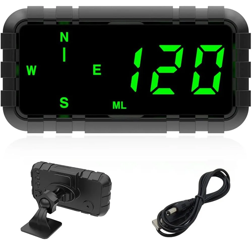 Universal Car HUD Digital Speedometer with GPS Compass Fatigue Alert for All Vehicles
Universal Car HUD Digital Speedometer with GPS Compass Fatigue Alert for All Vehicles