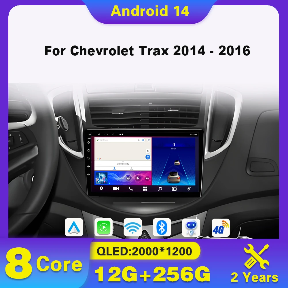 Android 14 Car Radio Carplay For Chevrolet Trax 2014 - 2016 Multimedia Video Player 2din Autoradio GPS Navigation Touch Screen
Android 14 Car Radio Carplay For Chevrolet Trax 2014 - 2016 Multimedia Video Player 2din Autoradio GPS Navigation Touch Screen