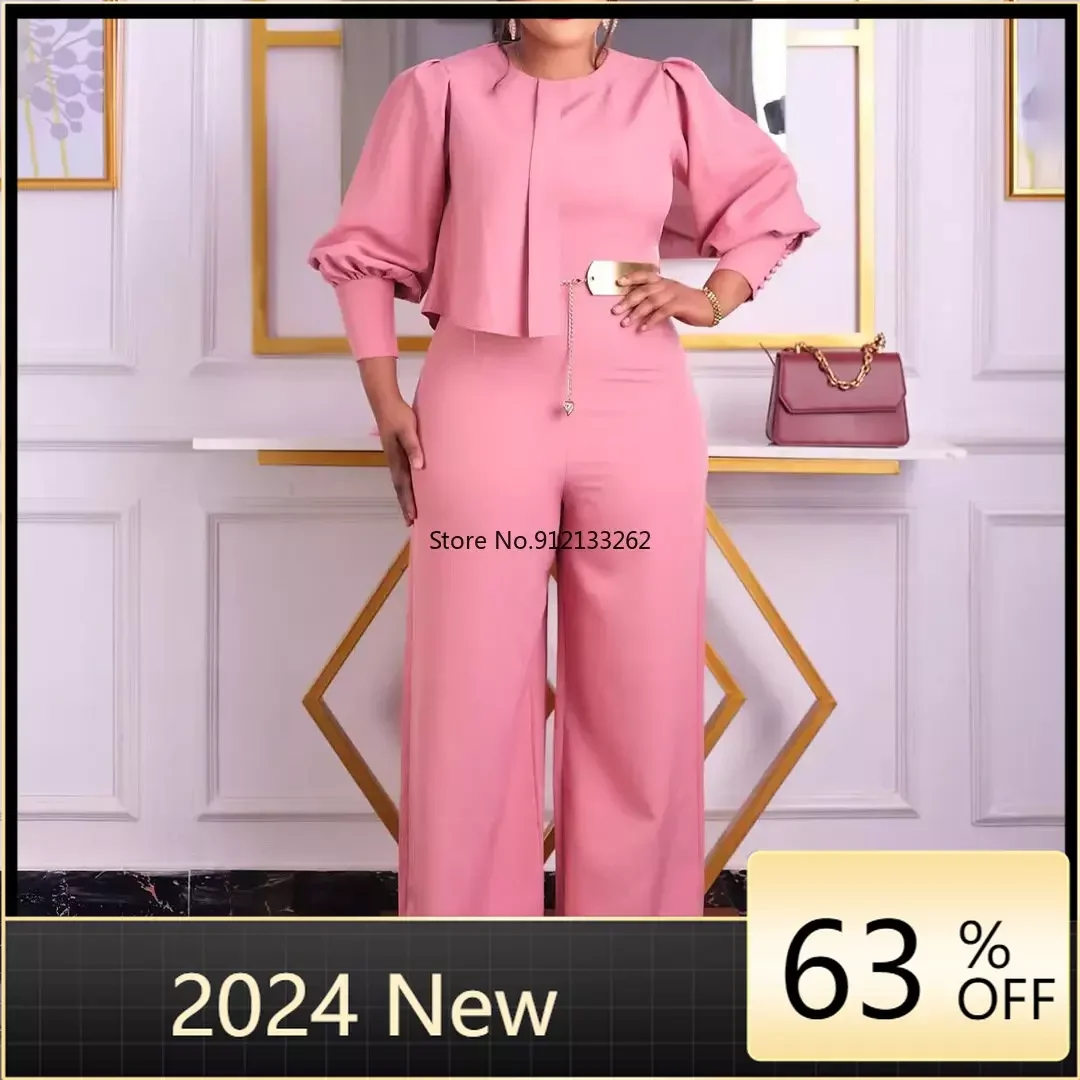 African Jumpsuit For Women 2024 New Ladies Dashiki Long Sleeve Ankara Style Trousers Fashion Robe Africaine Jumpsuit And Belt
African Jumpsuit For Women 2024 New Ladies Dashiki Long Sleeve Ankara Style Trousers Fashion Robe Africaine Jumpsuit And Belt