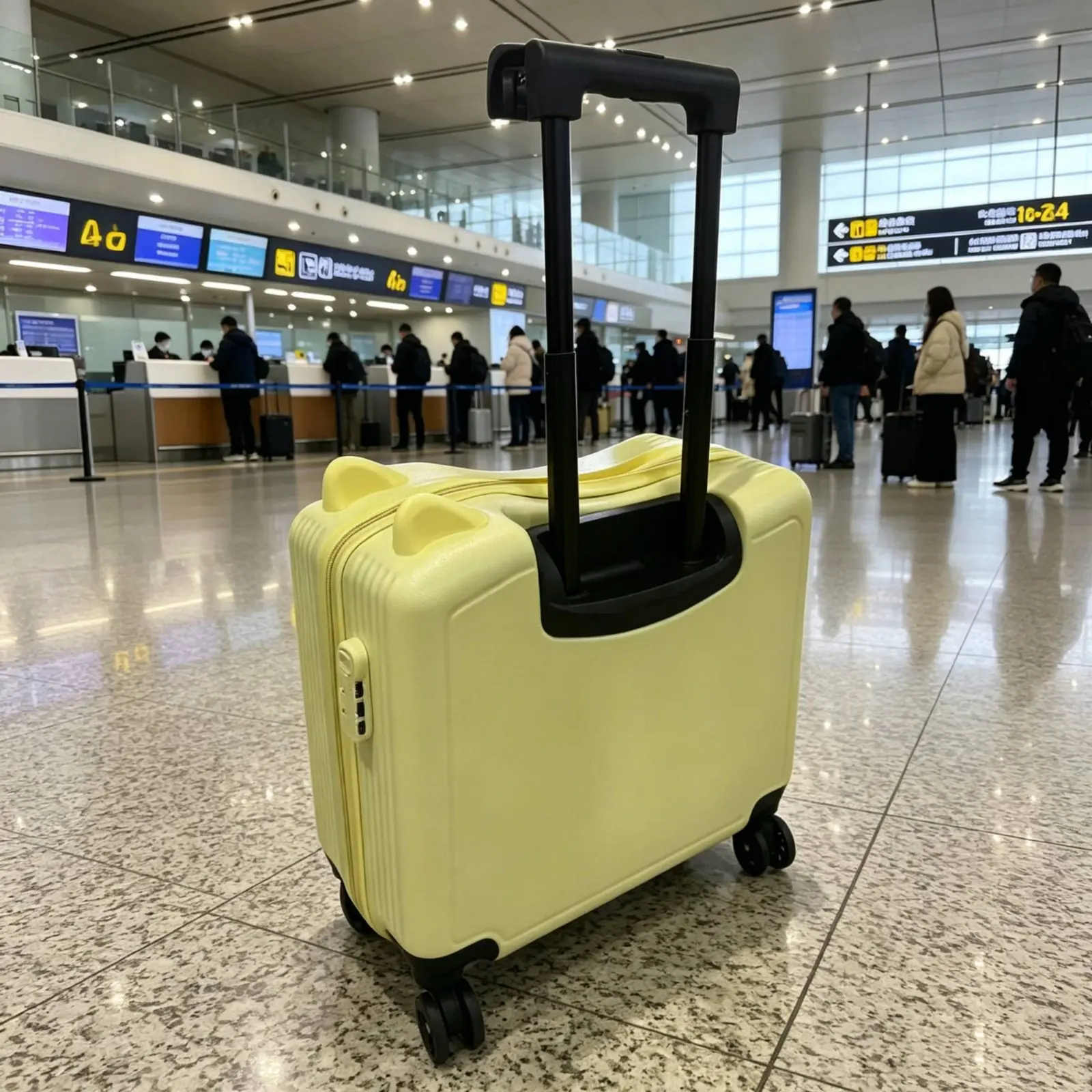 Kitten Ear Rolling Suitcase Password Lock Pull-Along Kids Suitcase Toddler Carry on Luggage 360° Quiet Wheels Travel Gear
Kitten Ear Rolling Suitcase Password Lock Pull-Along Kids Suitcase Toddler Carry on Luggage 360° Quiet Wheels Travel Gear