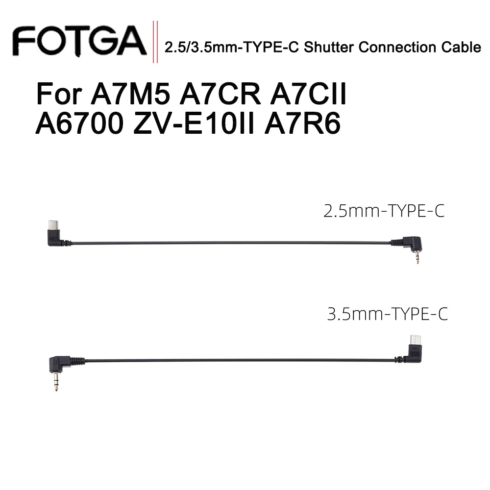 FOTGA Shutter Connection Cable USB C Cable TYPE-2.5/3.5mm Suitable For Sony A7M5 A7CII A7R6 A7CR A6700 Shutter Connection Cable
FOTGA Shutter Connection Cable USB C Cable TYPE-2.5/3.5mm Suitable For Sony A7M5 A7CII A7R6 A7CR A6700 Shutter Connection Cable