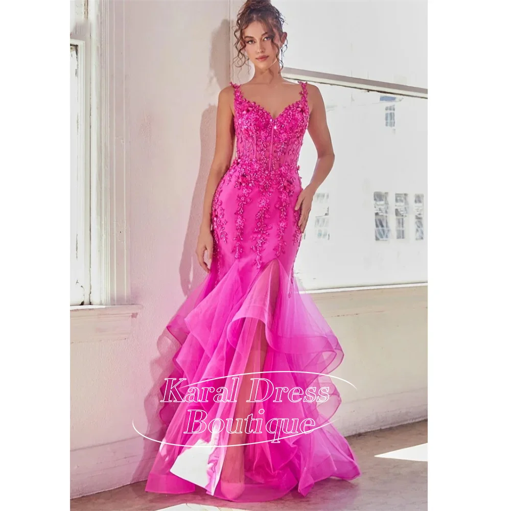 Dubai Pink Mermaid Organza robes de soirée V Neck Spaghetti Strap Evening Dresses Floor-Length Wedding Valentines Day Dress
Dubai Pink Mermaid Organza robes de soirée V Neck Spaghetti Strap Evening Dresses Floor-Length Wedding Valentines Day Dress